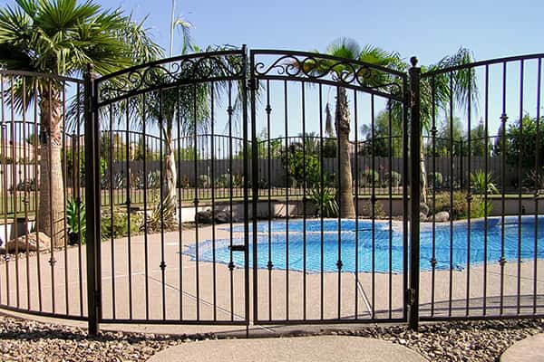Decorative Wrought Iron Pool Fence