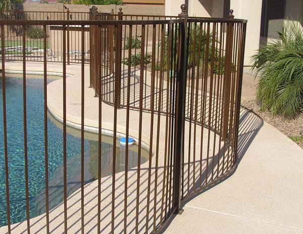 Rounded Pool Fence