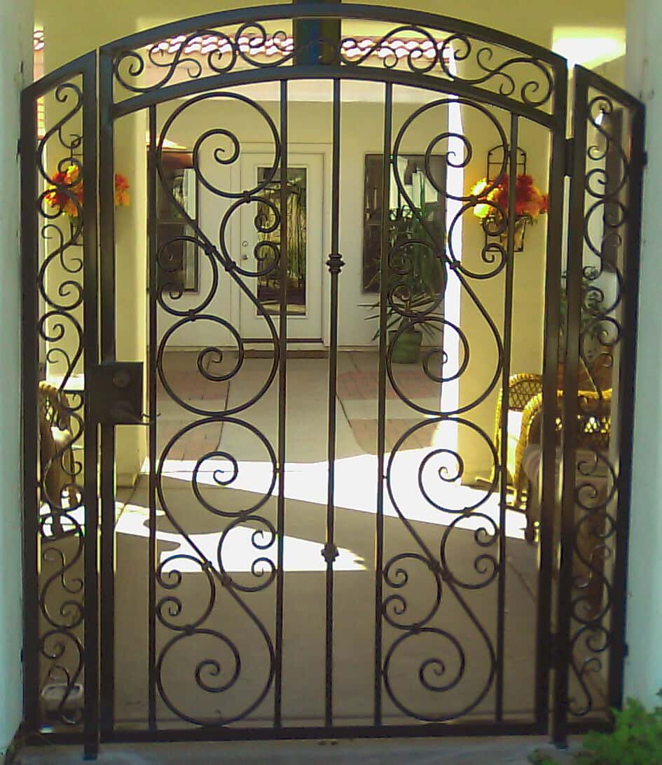 Decorative Gate with Big S and Small S Scrolls