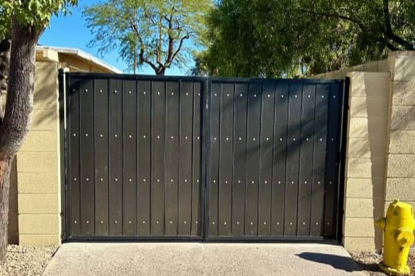 Black with Raven RV Gate