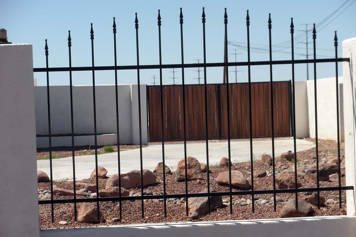 Simple View Fencing Arched by the Pickets