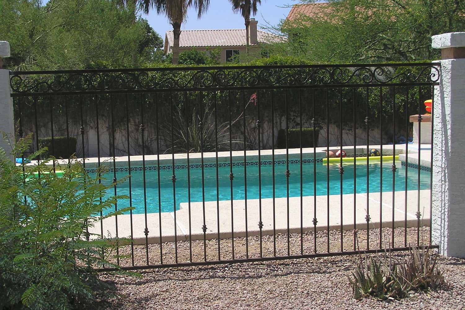 3-Rail Decorative Pool Fence