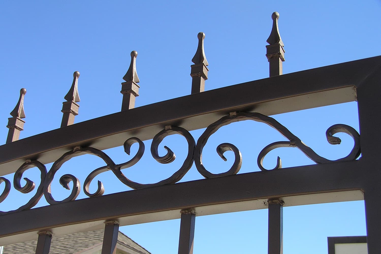 Decorative Wrought Iron Driveway Gate